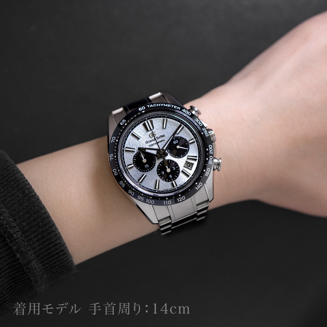 グランドセイコー SLGC007 手首周り14cmの着用イメージ（自社撮影）